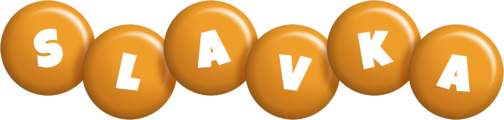 Slavka candy-orange logo