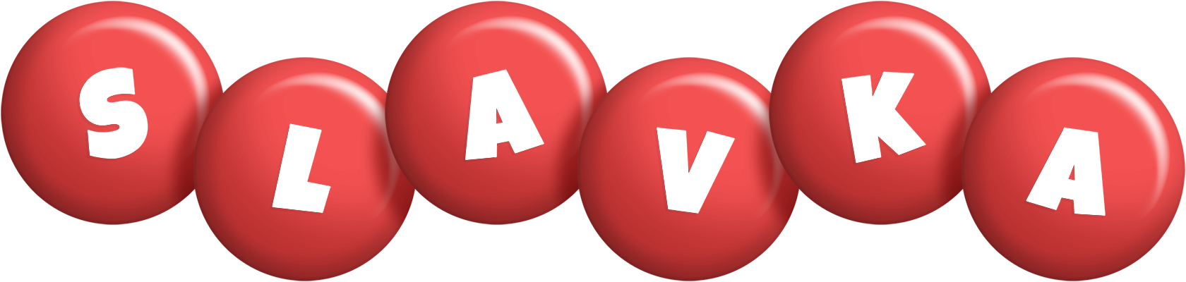 Slavka candy-red logo