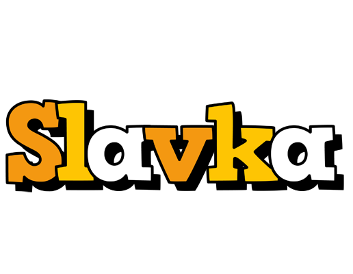 Slavka cartoon logo