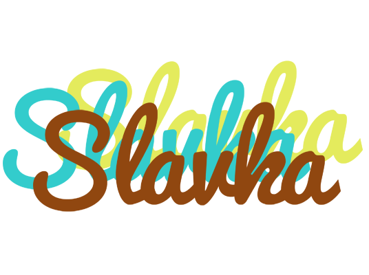 Slavka cupcake logo