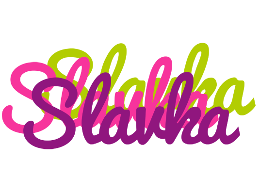 Slavka flowers logo