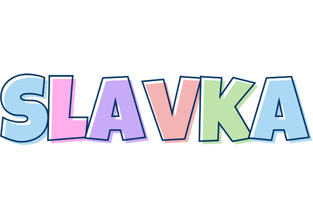 Slavka pastel logo