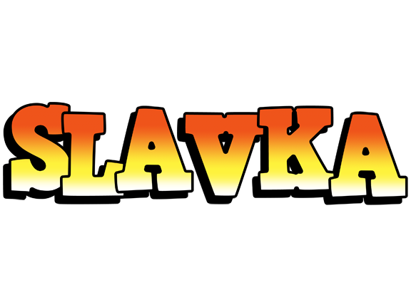 Slavka sunset logo