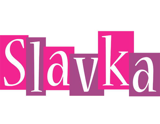 Slavka whine logo