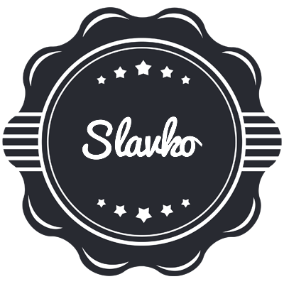 Slavko badge logo
