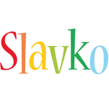 Slavko birthday logo