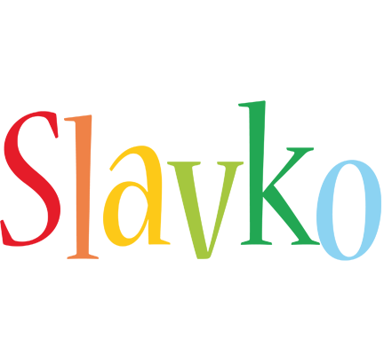 Slavko birthday logo