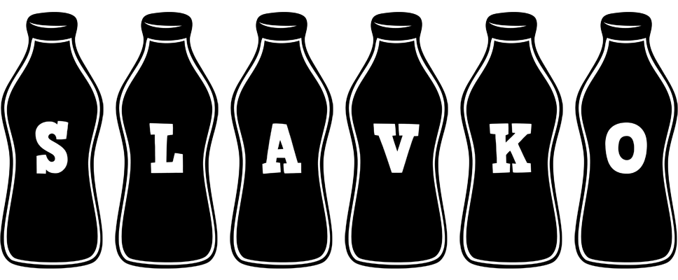 Slavko bottle logo