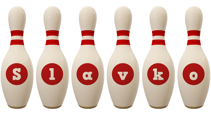 Slavko bowling-pin logo