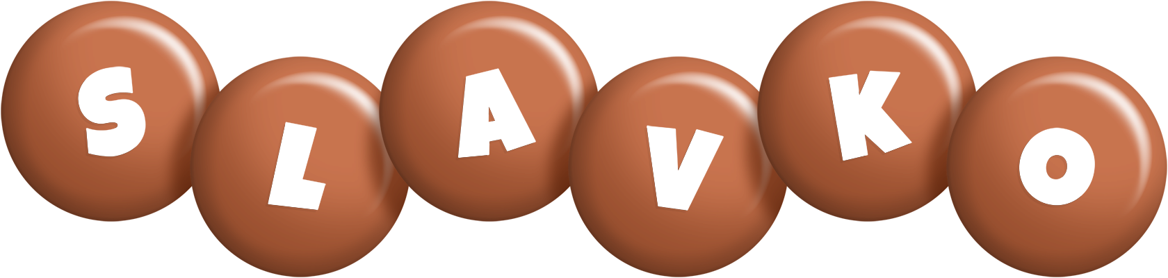 Slavko candy-brown logo