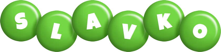 Slavko candy-green logo