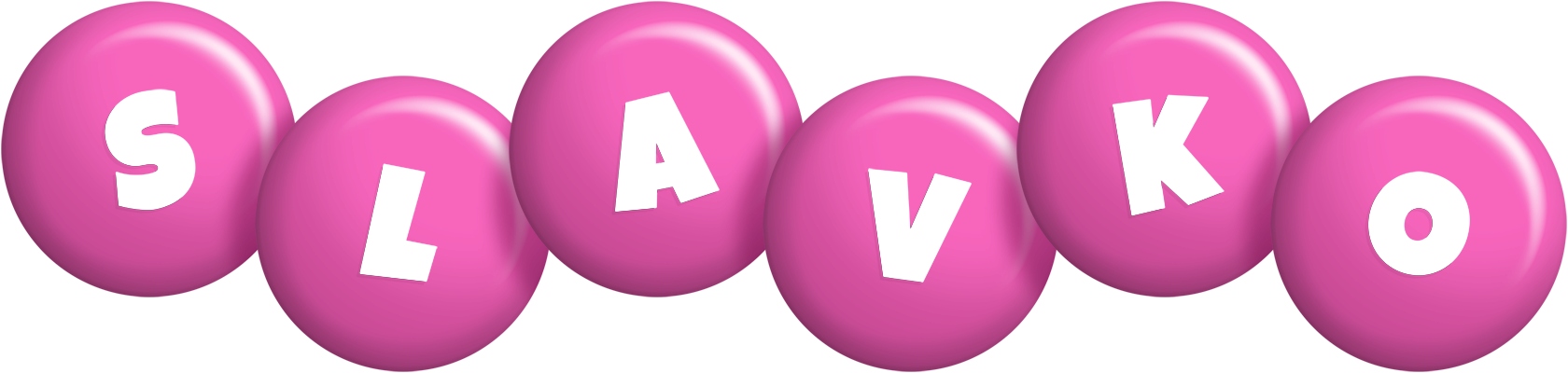 Slavko candy-pink logo