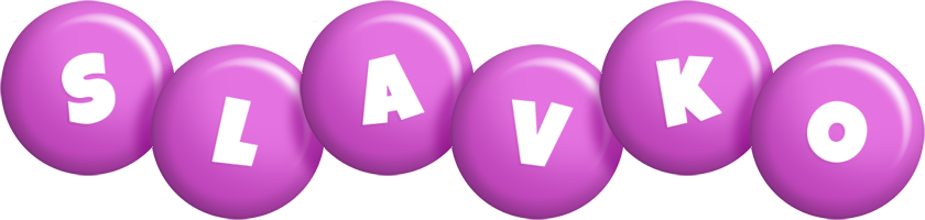 Slavko candy-purple logo