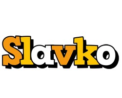 Slavko cartoon logo
