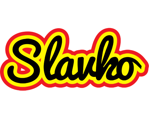 Slavko flaming logo