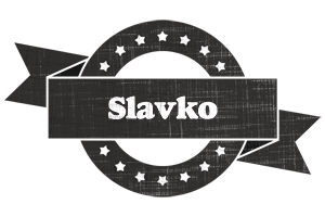 Slavko grunge logo