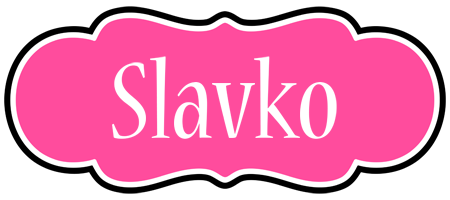 Slavko invitation logo