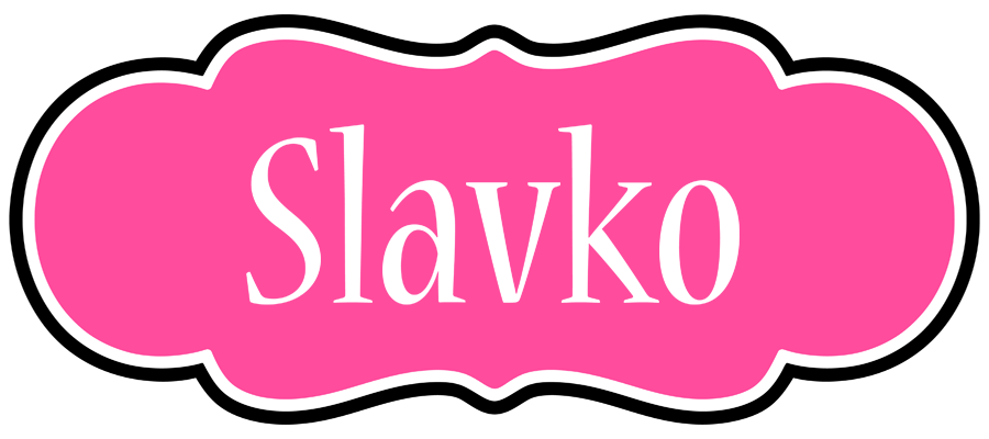 Slavko invitation logo
