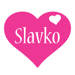 Slavko love-heart logo
