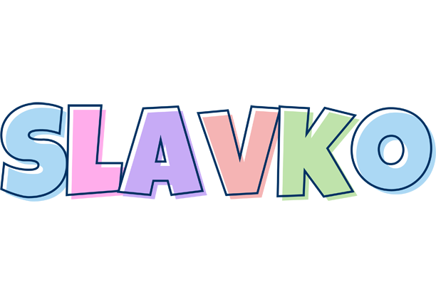 Slavko pastel logo