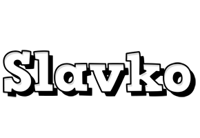 Slavko snowing logo