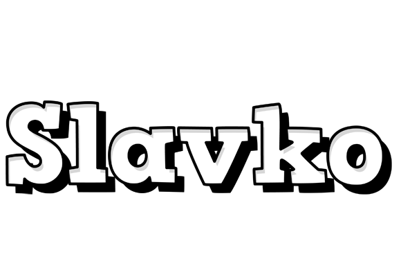 Slavko snowing logo