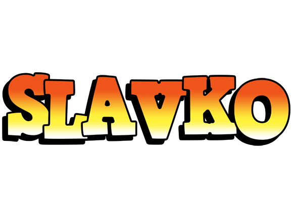 Slavko sunset logo