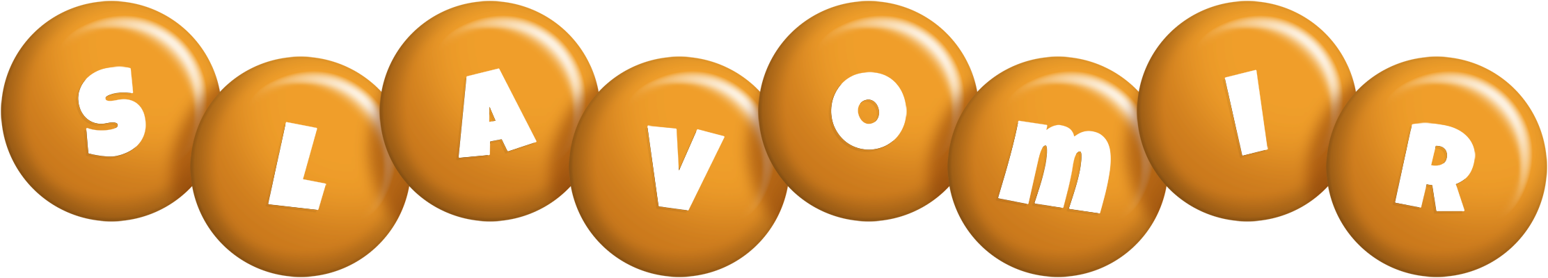Slavomir candy-orange logo