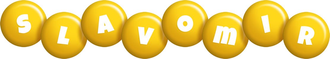 Slavomir candy-yellow logo