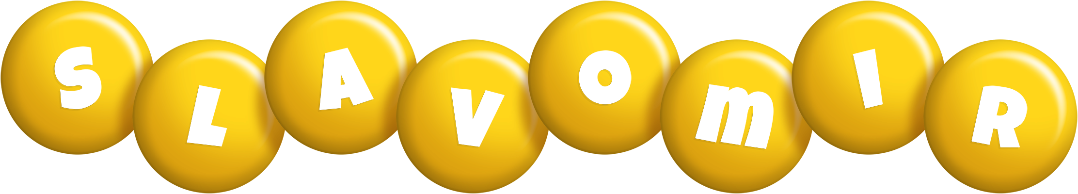 Slavomir candy-yellow logo