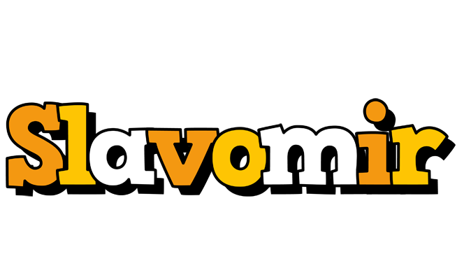Slavomir cartoon logo