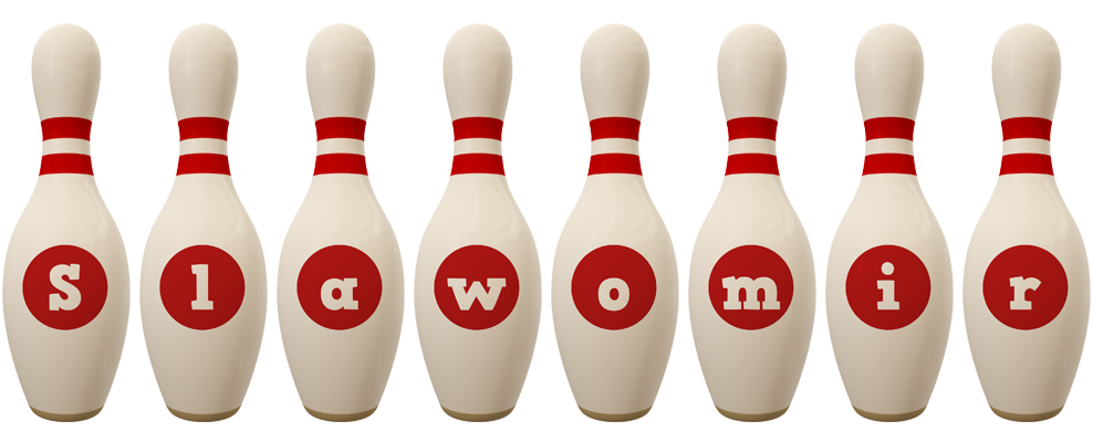 Slawomir bowling-pin logo