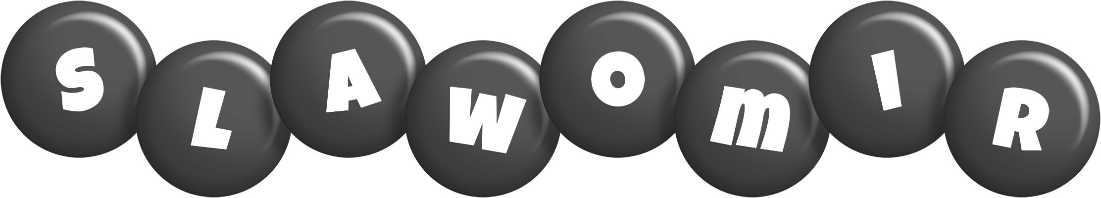 Slawomir candy-black logo