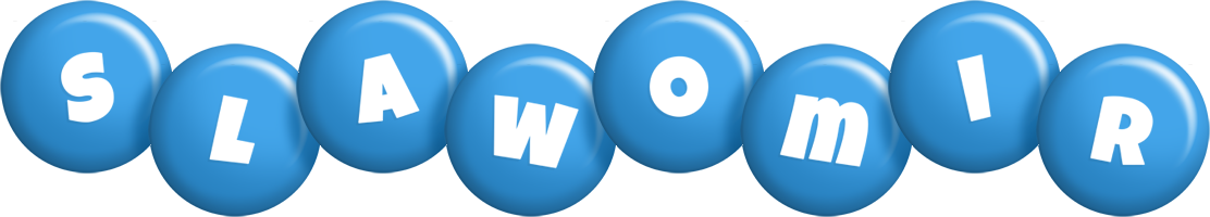 Slawomir candy-blue logo