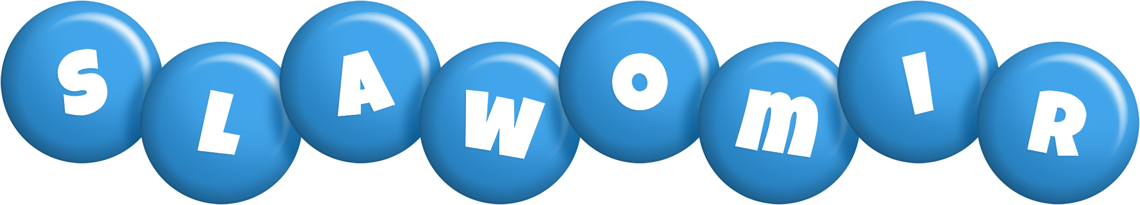 Slawomir candy-blue logo