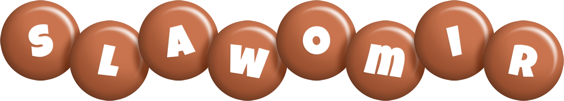 Slawomir candy-brown logo