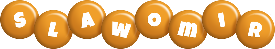 Slawomir candy-orange logo