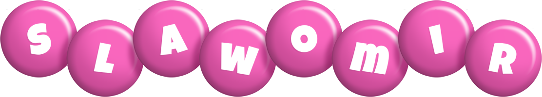 Slawomir candy-pink logo