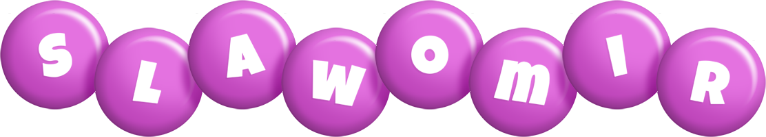 Slawomir candy-purple logo