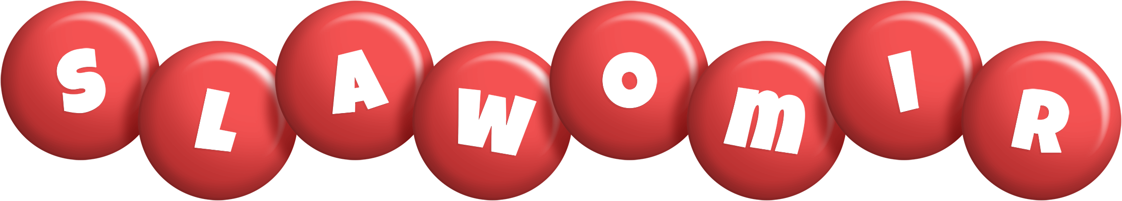 Slawomir candy-red logo