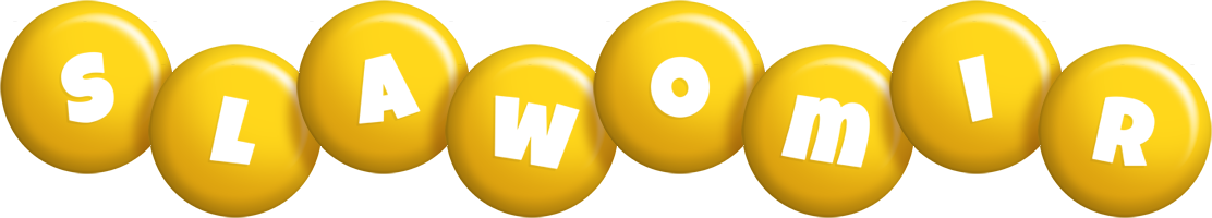 Slawomir candy-yellow logo