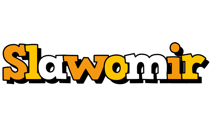 Slawomir cartoon logo