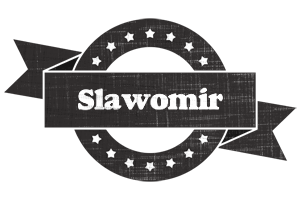 Slawomir grunge logo