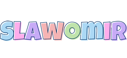 Slawomir pastel logo