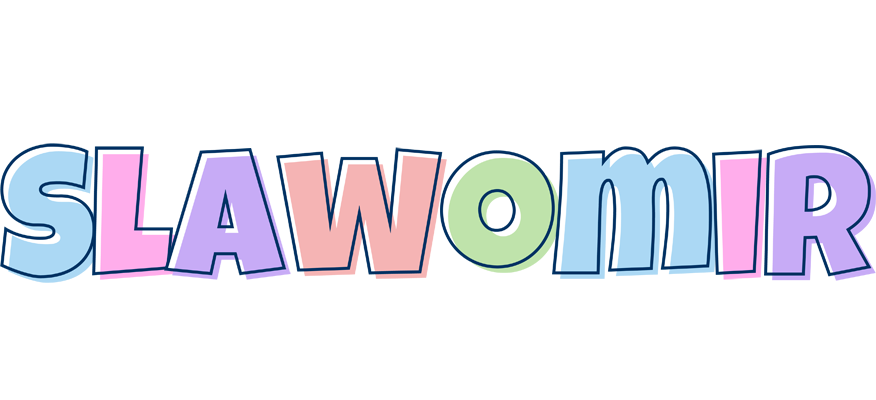 Slawomir pastel logo
