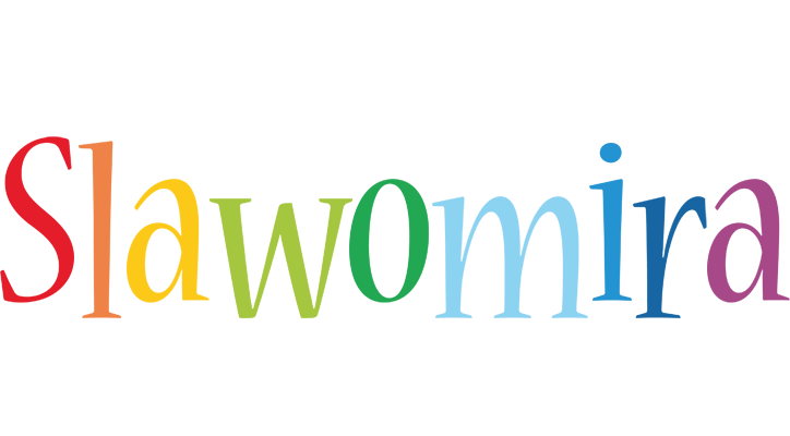 Slawomira birthday logo