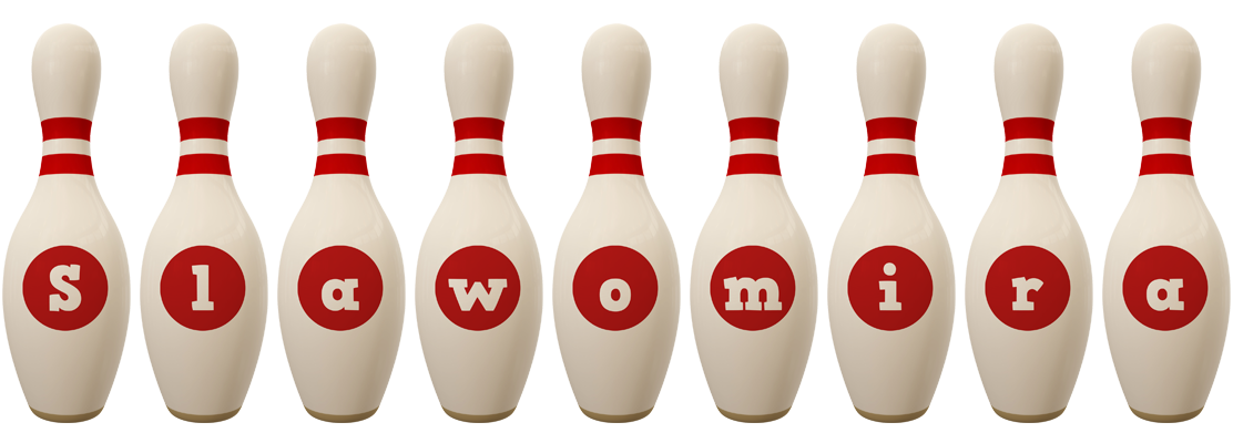 Slawomira bowling-pin logo