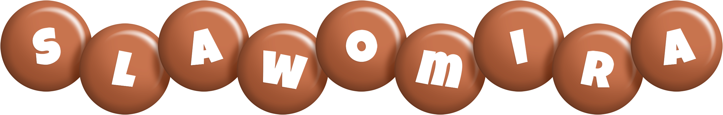 Slawomira candy-brown logo