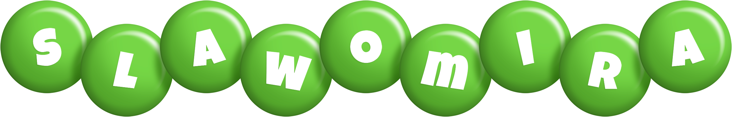 Slawomira candy-green logo