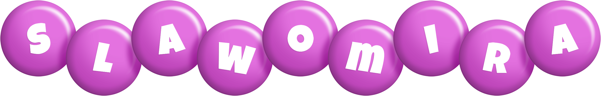 Slawomira candy-purple logo
